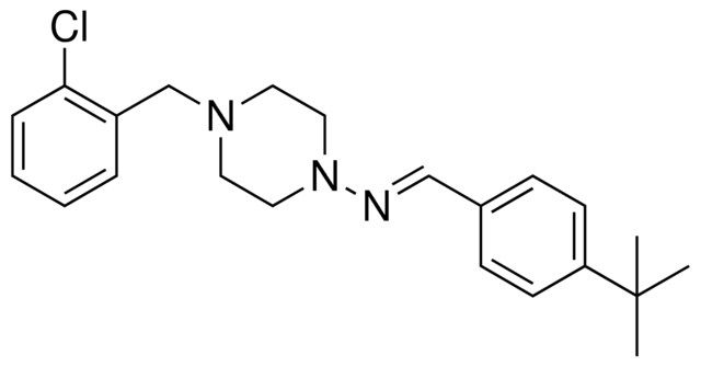 (4-TERT-BUTYL-BENZYLIDENE)-(4-(2-CHLORO-BENZYL)-PIPERAZIN-1-YL)-AMINE