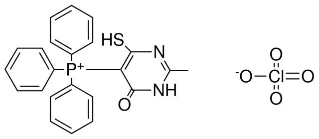 (4-MERCAPTO-2-ME-6-OXO-1,6-2H-PYRIMIDIN-5-YL)-TRIPHENYL-PHOSPHONIUM, PERCHLORATE
