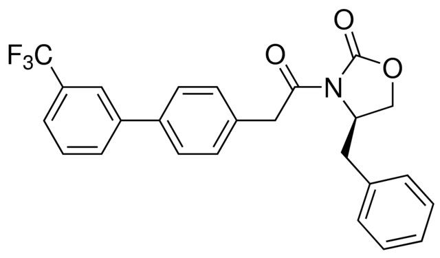 (4<i>R</i>)-4-Benzyl-3-{[3′-(trifluoromethyl)[1,1′-biphenyl]-4-yl]acetyl}-1,3-oxazolidin-2-one