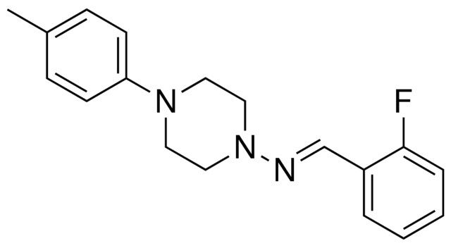 (2-FLUORO-BENZYLIDENE)-(4-P-TOLYL-PIPERAZIN-1-YL)-AMINE