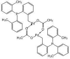 trans-Di(mu-acetato)bis[o-(di-o-tolylphosphino)benzyl]dipalladium(II)