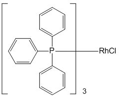 Polymer-bound chlorotris(triphenylphosphine)rhodium(I) on styrene-divinylbenzene copolymer