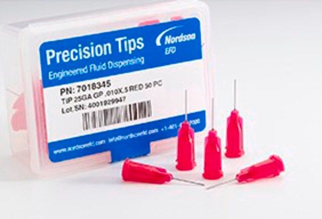 Stainless steel dispensing tips