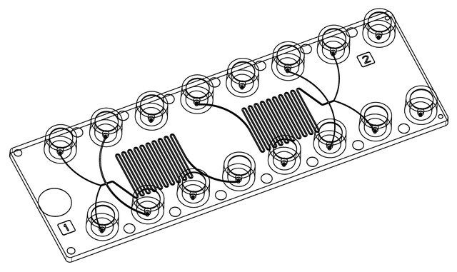 Diffusion mixer chip