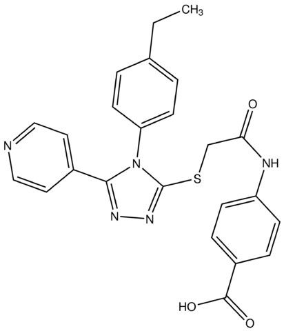 4-{2-[4-(4-EtPh)-5-(4-pyridyl)-4<i>H</i>-1,2,4-triazol-3-ylthio]acetamido}benzoic acid