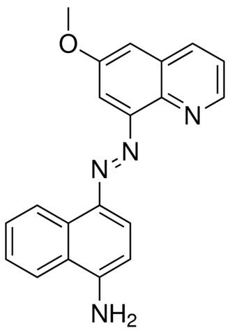 4-[(E)-(6-methoxy-8-quinolinyl)diazenyl]-1-naphthalenamine