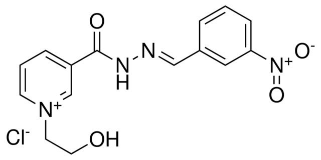1-(2-HO-ETHYL)-3-(3-NITRO-BENZYLIDENE-HYDRAZINOCARBONYL)-PYRIDINIUM, CHLORIDE