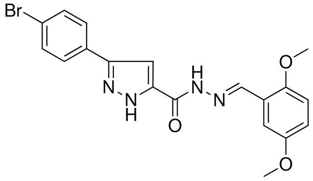 5-(4-BR-PH)-2H-PYRAZOLE-3-CARBOXYLIC ACID (2,5-DIMETHOXY-BENZYLIDENE)-HYDRAZIDE