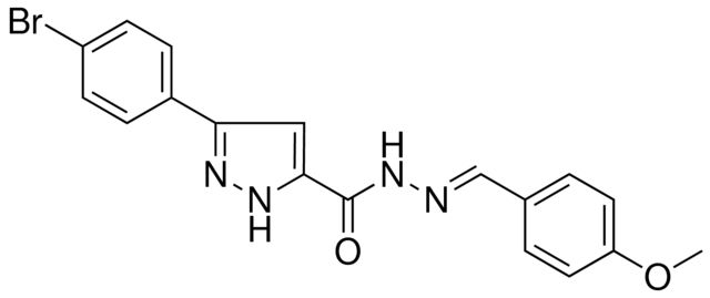 5-(4-BR-PHENYL)-2H-PYRAZOLE-3-CARBOXYLIC ACID (4-METHOXY-BENZYLIDENE)-HYDRAZIDE