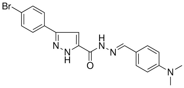 5-(4-BR-PH)-2H-PYRAZOLE-3-CARBOXYLIC ACID (4-DIMETHYLAMINO-BENZYLIDENE)HYDRAZIDE