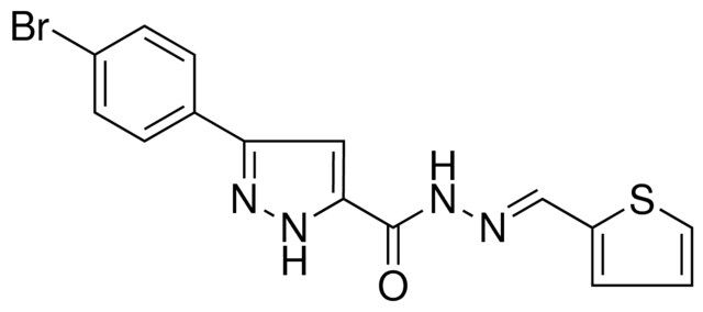 5-(4-BR-PHENYL)-2H-PYRAZOLE-3-CARBOXYLIC ACID THIOPHEN-2-YLMETHYLENE-HYDRAZIDE