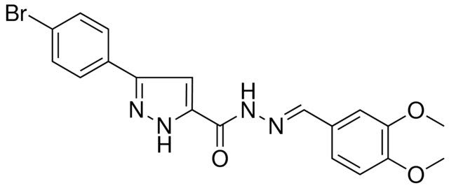 5-(4-BR-PH)-2H-PYRAZOLE-3-CARBOXYLIC ACID (3,4-DIMETHOXY-BENZYLIDENE)-HYDRAZIDE
