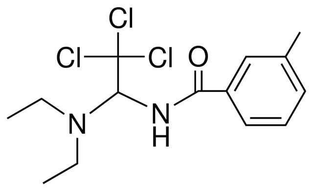 3-METHYL-N-(2,2,2-TRICHLORO-1-DIETHYLAMINO-ETHYL)-BENZAMIDE