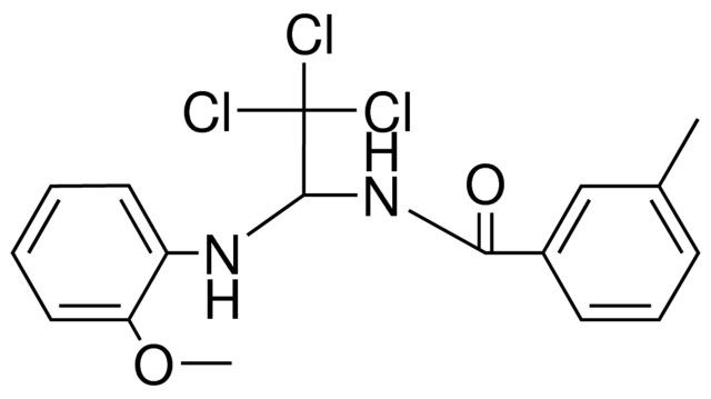 3-METHYL-N-(2,2,2-TRICHLORO-1-(2-METHOXY-PHENYLAMINO)-ETHYL)-BENZAMIDE
