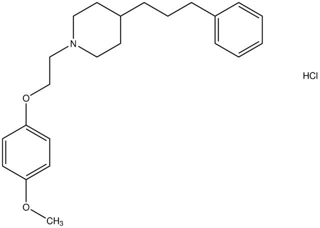 1-[2-(4-methoxyphenoxy)ethyl]-4-(3-phenylpropyl)piperidine hydrochloride