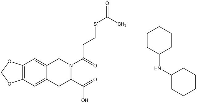6-[3-(acetylsulfanyl)propanoyl]-5,6,7,8-tetrahydro[1,3]dioxolo[4,5-g]isoquinoline-7-carboxylic acid, (dicyclohexylammonium) salt