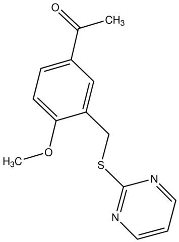 1-[4-Methoxy-3-(pyrimidin-2-ylsulfanylmethyl)-phenyl]-ethanone
