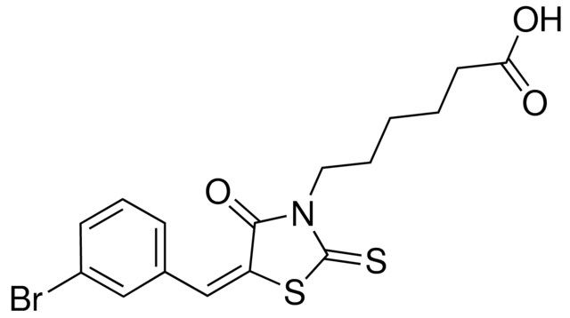 6-(5-(3-BROMOBENZYLIDENE)-4-OXO-2-THIOXO-1,3-THIAZOLIDIN-3-YL)HEXANOIC ACID
