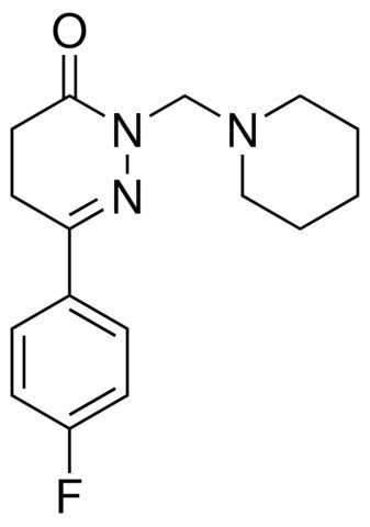 6-(4-FLUOROPHENYL)-2-(1-PIPERIDINYLMETHYL)-4,5-DIHYDRO-3(2H)-PYRIDAZINONE