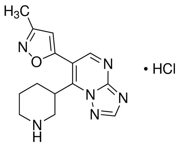 6-(3-Methyl-5-isoxazolyl)-7-(3-piperidinyl)[1,2,4]triazolo[1,5-<i>a</i>]pyrimidine hydrochloride