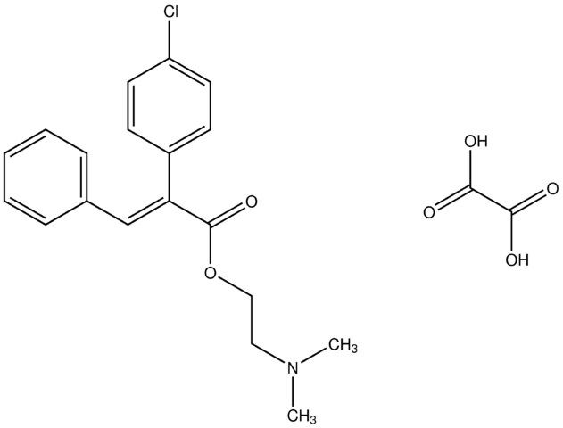 2-(dimethylamino)ethyl (2E)-2-(4-chlorophenyl)-3-phenyl-2-propenoate oxalate