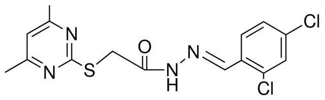 2-(DI-ME-PYRIMIDIN-YLSULFANYL)-ACETIC ACID (2,4-DICHLORO-BENZYLIDENE)-HYDRAZIDE