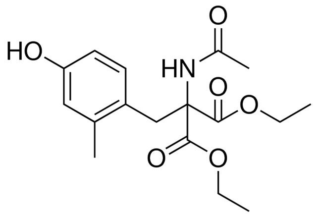2-ACETYLAMINO-2-(4-HYDROXY-2-METHYL-BENZYL)-MALONIC ACID DIETHYL ESTER