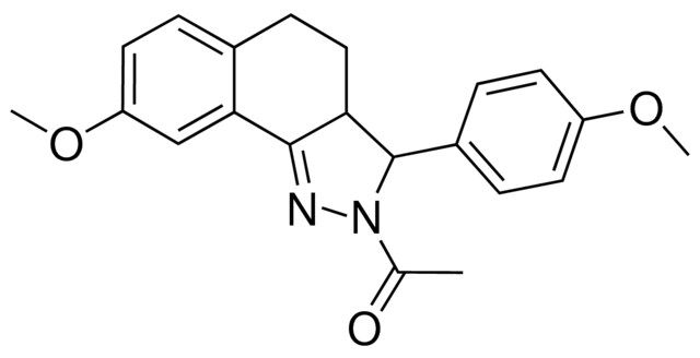 2-ACETYL-8-METHOXY-3-(4-METHOXYPHENYL)-3,3A,4,5-TETRAHYDRO-2H-BENZO(G)INDAZOLE