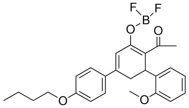 2-ACETYL-5-(4-BUTOXYPHENYL)-3-(2-METHOXYPHENYL)-1,5-CYCLOHEXADIEN-1-YL DIFLUORIDOBORATE