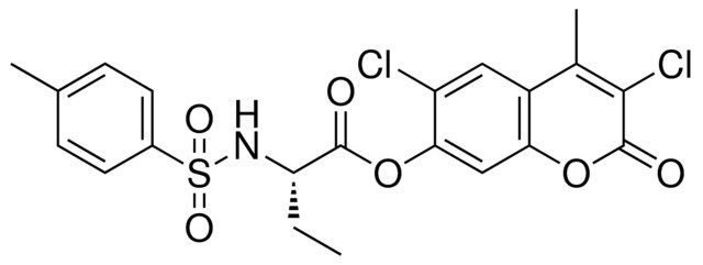 2-(TOLUENE-4-SULFONYLAMINO)BUTYRIC ACID 3,6-DI-CL-4-ME-2-OXO-2H-CHROMEN7YL ESTER