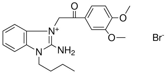 2-AMINO-3-BU-1-(2-(3,4-DIMETHOXY-PH)-2-OXO-ET)-3H-BENZOIMIDAZOL-1-IUM, BROMIDE