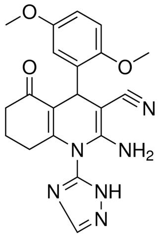 2-AMINO-4-(2,5-DIMETHOXYPHENYL)-5-OXO-1-(1H-1,2,4-TRIAZOL-5-YL)-1,4,5,6,7,8-HEXAHYDRO-3-QUINOLINECARBONITRILE