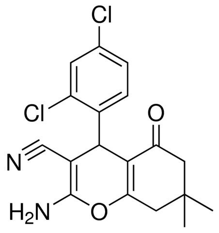 2-AMINO-4-(2,4-DICHLOROPHENYL)-7,7-DIMETHYL-5-OXO-5,6,7,8-TETRAHYDRO-4H-CHROMENE-3-CARBONITRILE