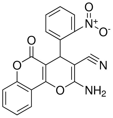 2-AMINO-4-(2-NITRO-PHENYL)-5-OXO-4H,5H-PYRANO[3,2-C]CHROMENE-3-CARBONITRILE