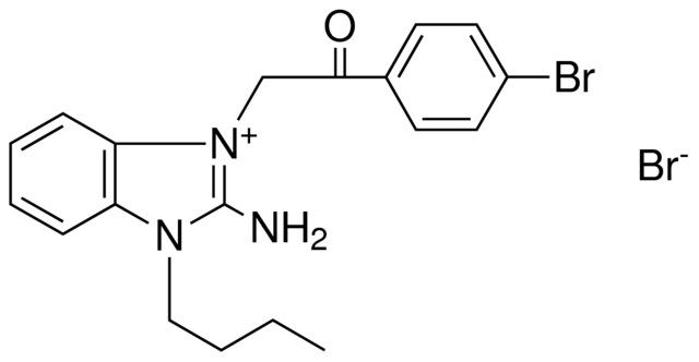 2-AMINO-1-(2-(4-BR-PHENYL)-2-OXO-ETHYL)-3-BUTYL-3H-BENZOIMIDAZOL-1-IUM, BROMIDE