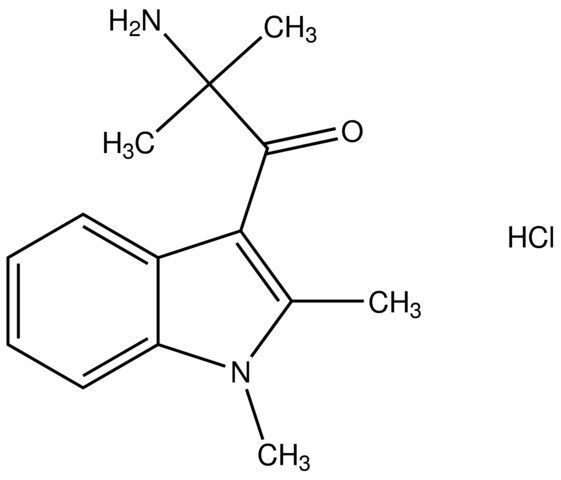 2-amino-1-(1,2-dimethyl-1H-indol-3-yl)-2-methyl-1-propanone hydrochloride