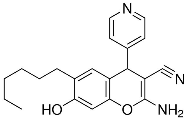 2-AMINO-6-HEXYL-7-HYDROXY-4-PYRIDIN-4-YL-4H-CHROMENE-3-CARBONITRILE