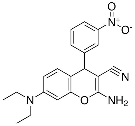 2-AMINO-7-DIETHYLAMINO-4-(3-NITRO-PHENYL)-4H-CHROMENE-3-CARBONITRILE
