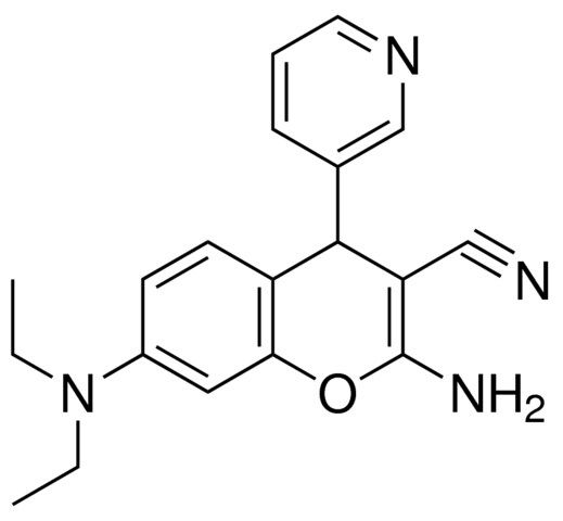 2-AMINO-7-DIETHYLAMINO-4-PYRIDIN-3-YL-4H-CHROMENE-3-CARBONITRILE
