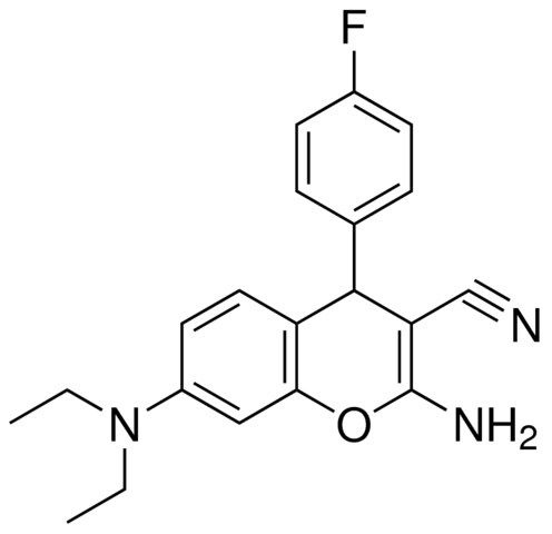 2-AMINO-7-DIETHYLAMINO-4-(4-FLUORO-PHENYL)-4H-CHROMENE-3-CARBONITRILE