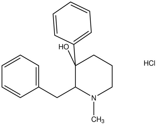 2-benzyl-1-methyl-3-phenyl-3-piperidinol hydrochloride