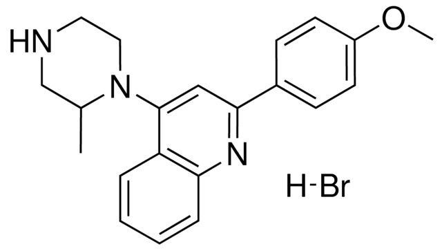 2-(4-METHOXYPHENYL)-4-(2-METHYL-1-PIPERAZINYL)QUINOLINE HYDROBROMIDE