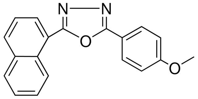 2-(4-METHOXYPHENYL)-5-(1-NAPHTHYL)-1,3,4-OXADIAZOLE