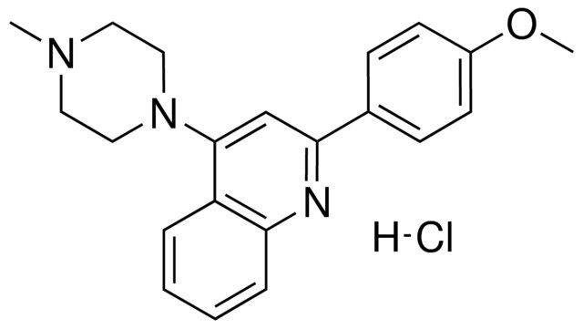2-(4-METHOXYPHENYL)-4-(4-METHYL-1-PIPERAZINYL)QUINOLINE HYDROCHLORIDE