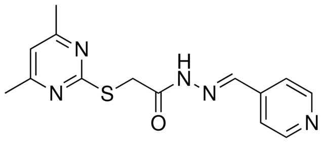 2-(4,6-DI-ME-PYRIMIDIN-2-YLSULFANYL)-ACETIC ACID PYRIDIN-4-YLMETHYLENE-HYDRAZIDE