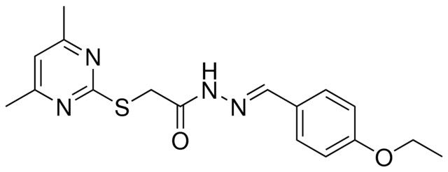 2-(4,6-DI-ME-PYRIMIDIN-2-YLSULFANYL)-ACETIC ACID (4-ETHOXY-BENZYLIDENE)HYDRAZIDE