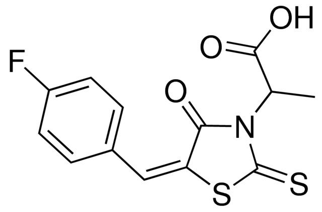 2-(5-(4-FLUOROBENZYLIDENE)-4-OXO-2-THIOXO-1,3-THIAZOLIDIN-3-YL)PROPANOIC ACID