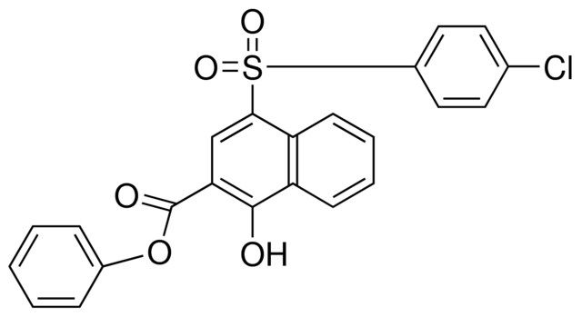 PHENYL 4-(4-CHLOROPHENYLSULFONYL)-1-HYDROXY-2-NAPHTHOATE