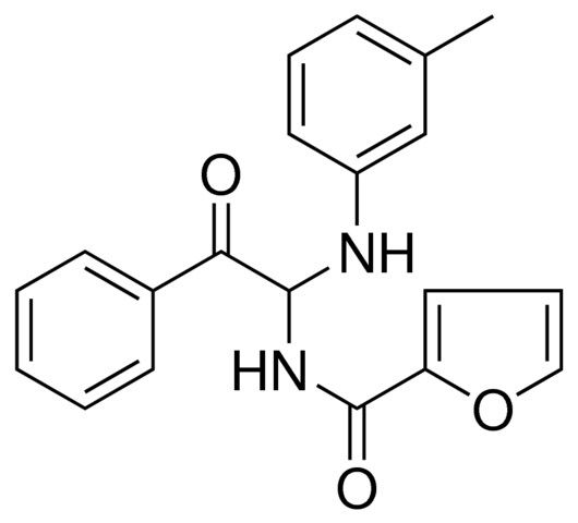 FURAN-2-CARBOXYLIC ACID (2-OXO-2-PHENYL-1-M-TOLYLAMINO-ETHYL)-AMIDE