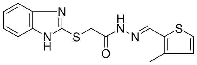 2-(1H-BENZIMIDAZOL-2-YLSULFANYL)-N'-[(E)-(3-METHYL-2-THIENYL)METHYLIDENE]ACETOHYDRAZIDE